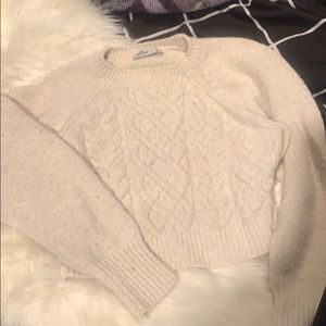 Hollister Cream Knitted Sweater